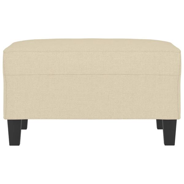 vidaXL Voetenbank 70x55x41 cm stof crèmekleurig