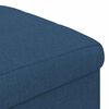 vidaXL Opslagottoman met kussen Blauw 40 x 40 x 45 cm Stof