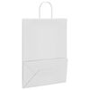 vidaXL Papieren zakken 250 st met hengsels 32x17x44 cm wit
