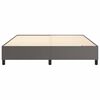 vidaXL Boxspring bed kunstleer grijs 180x200 cm