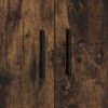 vidaXL Opbergkast 2 pcs Gerookt eiken 103 x 41 x 40 cm Bewerkt hout