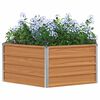 vidaXL Verhoogd Tuinbed Hout Uiterlijk 129 x 129 x 45 cm