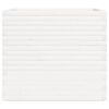 vidaXL Plantenbak 80x80x72 cm massief grenenhout wit