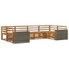 vidaXL Buiten bankenset 6 pcs Naturel