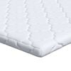 vidaXL Kokos Topper Wit 120 x 200 cm Jacquard stof