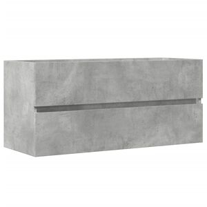 vidaXL Wastafelkast 100x38,5x45 cm spaanplaat betongrijs