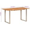 vidaXL Eettafel 140x70x76 cm massief acaciahout