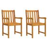 vidaXL Tuinstoelen 2 st Naturel Massief Acaciahout
