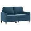 vidaXL 4-delige Loungeset met kussens fluweel blauw