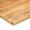 vidaXL Bureaublad met ronding 90x50x2,5 cm massief ruw mangohout