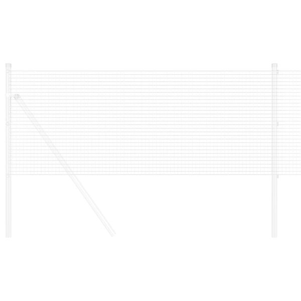 vidaXL Gelaste draadhek Zilver 1.2 x 50 m