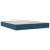 vidaXL Ottoman bedframe zonder matras 160x200 cm fluweel donkerblauw