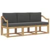 vidaXL Buiten bankenset 3 pcs