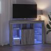 vidaXL Hoek LED TV Kast Grijs Sonoma 100x40x68cm Bewerkt hout