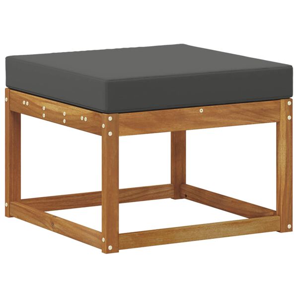 vidaXL Buiten bankenset 6 pcs Natuurlijk en Antraciet Bewerkt hout