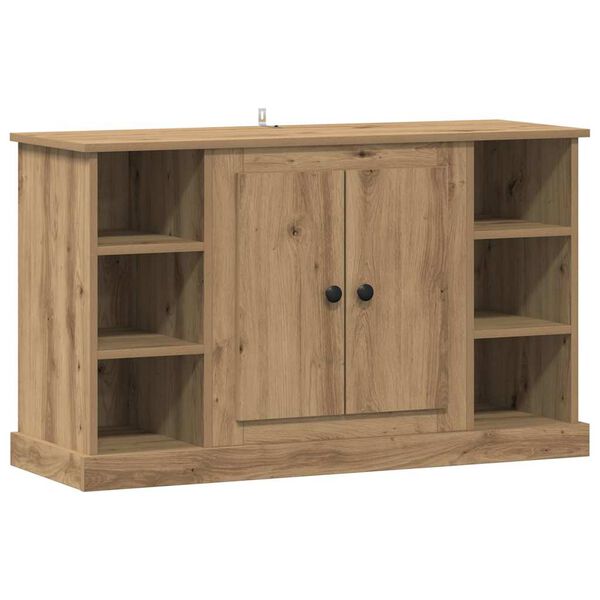 vidaXL Dressoir Artisan Eiken 100 x 35,5 x 60 cm Bewerkt hout