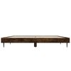 vidaXL Bedframe zonder matras hout gerookt eikenkleurig 140x190 cm