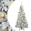 vidaXL Kunstmatige Inklapbare Kerstboom Wit 240 cm PE en PVC