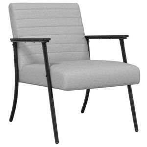 vidaXL Fauteuil Wolkengrijs Stof
