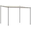 vidaXL Prieel 3x3 m 180 g/m&sup2; stof en staal wit