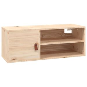 vidaXL Wandkast 80x30x30 cm massief grenenhout