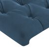 vidaXL Hoofdborden 2 st 72x7x78/88 cm fluweel donkerblauw