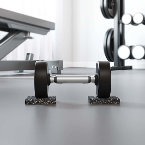 vidaXL Rubberen Roller Zwart Rubber