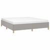 vidaXL Bedframe zonder matras stof lichtgrijs 160x200 cm