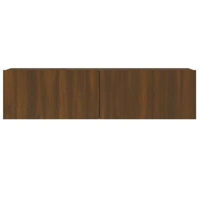 vidaXL Tv-wandmeubel 120x30x30 cm bewerkt hout bruin eikenkleur