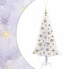 vidaXL Kunstkerstboom met 150 LED Wit 120 cm PVC en Staal