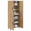 vidaXL Highboard Artisan Eiken 69,5 x 34 x 180 cm Bewerkt hout