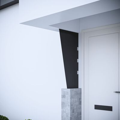 vidaXL Zijpaneel voor deurluifel 50x100 cm gehard glas zwart