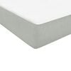 vidaXL Boxspring met matras fluweel lichtgrijs 90x220 cm
