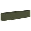 vidaXL Verhoogd Tuinbed Olijfgroen 220 x 40 x 40 cm Staal