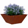 vidaXL Tuin Bloempot Roestig 35 x 35 x 15 cm Cortenstaal