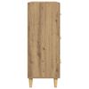 vidaXL Dressoir Artisan Eiken 69,5 x 34 x 90 cm Bewerkt hout