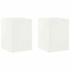 vidaXL Plantenstandaard 2 pcs Wit 30 x 30 x 40 cm Staal