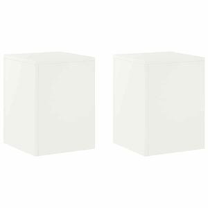 vidaXL Plantenstandaard 2 pcs Wit 30 x 30 x 40 cm Staal