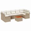 vidaXL Tuinbankenset 8 st 7-Aantal zitplaatsen Beige en Cr&egrave;me