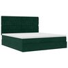 vidaXL Ottoman bed met matrassen 200x200cm fluweel donkergroen
