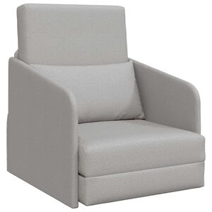 vidaXL Slaapbank Wolkengrijs 65 x 80 x 83 cm Stof