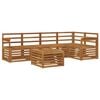 vidaXL Buiten bankenset 6 st Naturel Polyester