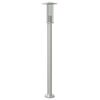vidaXL Vloerlamp voor buiten 100 cm roestvrijstaal zilverkleurig