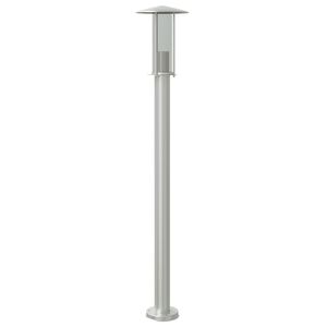 vidaXL Vloerlamp voor buiten 100 cm roestvrijstaal zilverkleurig