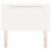 vidaXL LED Hoofdbord Wit 100 cm Nep Leer