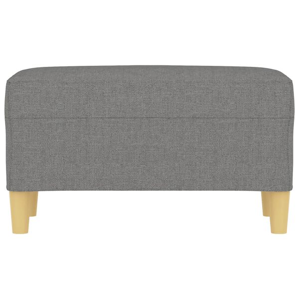 vidaXL Bankje 70x35x41 cm stof donkergrijs