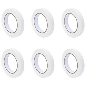 vidaXL Verf Maskertapes 6 st Wit 19mm x 50m Papier