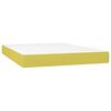 vidaXL Boxspring met matras stof groen 140x190 cm
