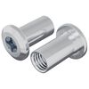 vidaXL Slotmoer 2 pcs Nikkel M6 x 15 mm Staal