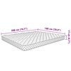 vidaXL Matras 200x160x17 cm Zacht traagschuim